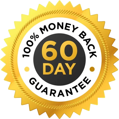 DentaTonic 60-day 100% money-back guarantee for customer satisfaction